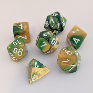 7 Polyhedral Gaming Dice Complete Set D&D
