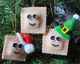 Ravioli Ornament or Magnet Custom Made