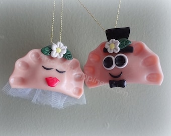 Bride and Groom Pierogie Pal® Ornaments