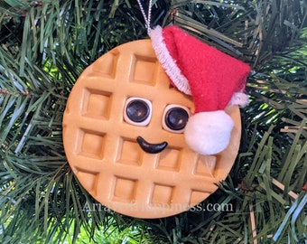 Waffle Ornament Handmade