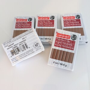 Polymer Clay Brown 2oz Craft Smart 5 qty