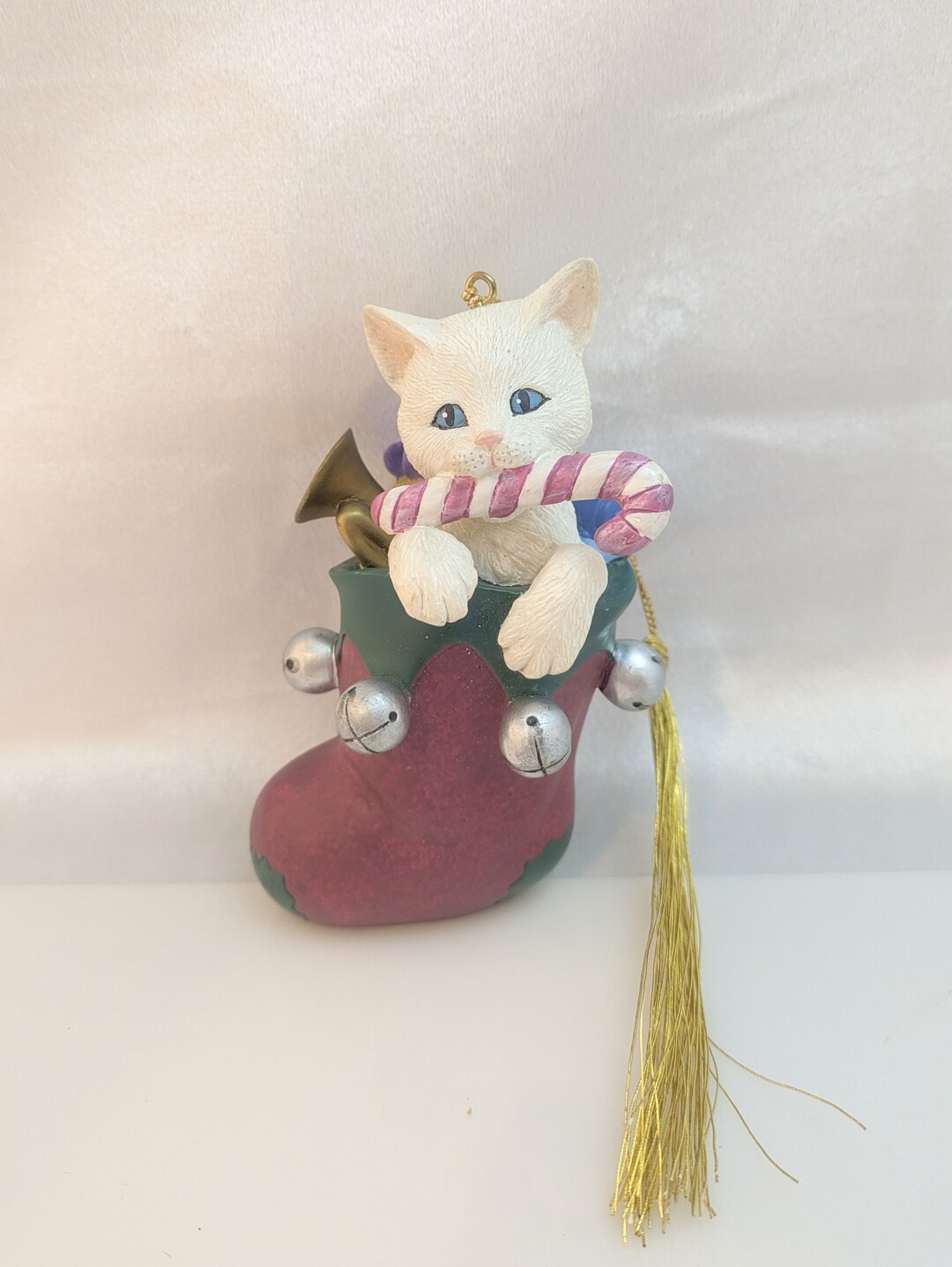 Lenox Christmas Stocking Surprise Kitty Cat Ornament Etsy