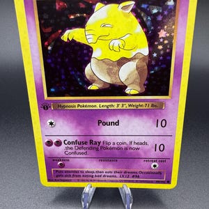1st Edition Holographic Drowzee Custom Handmade Proxy Card  | high quality | free shipping