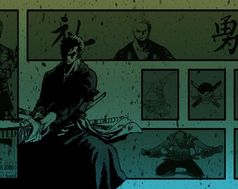 Zoro Manga Playmat