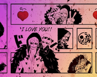 Corazon & Law Manga Playmat