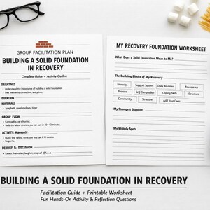 Group Facilitation Plan + Worksheet: My Recovery Foundation