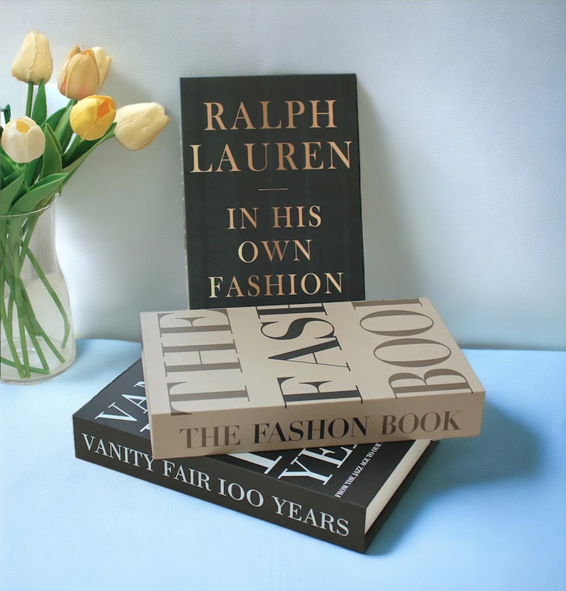 Luxury Fake Books for Decoration, Fashion Faux Books Ornament Coffee Table, Art Books Storage