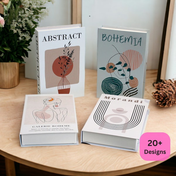 Nouveaux faux livres de luxe à la mode pour la décoration - Boîte de livre ouvrable pour table basse - Boîte de rangement pour livres, table basse, décoration de salon