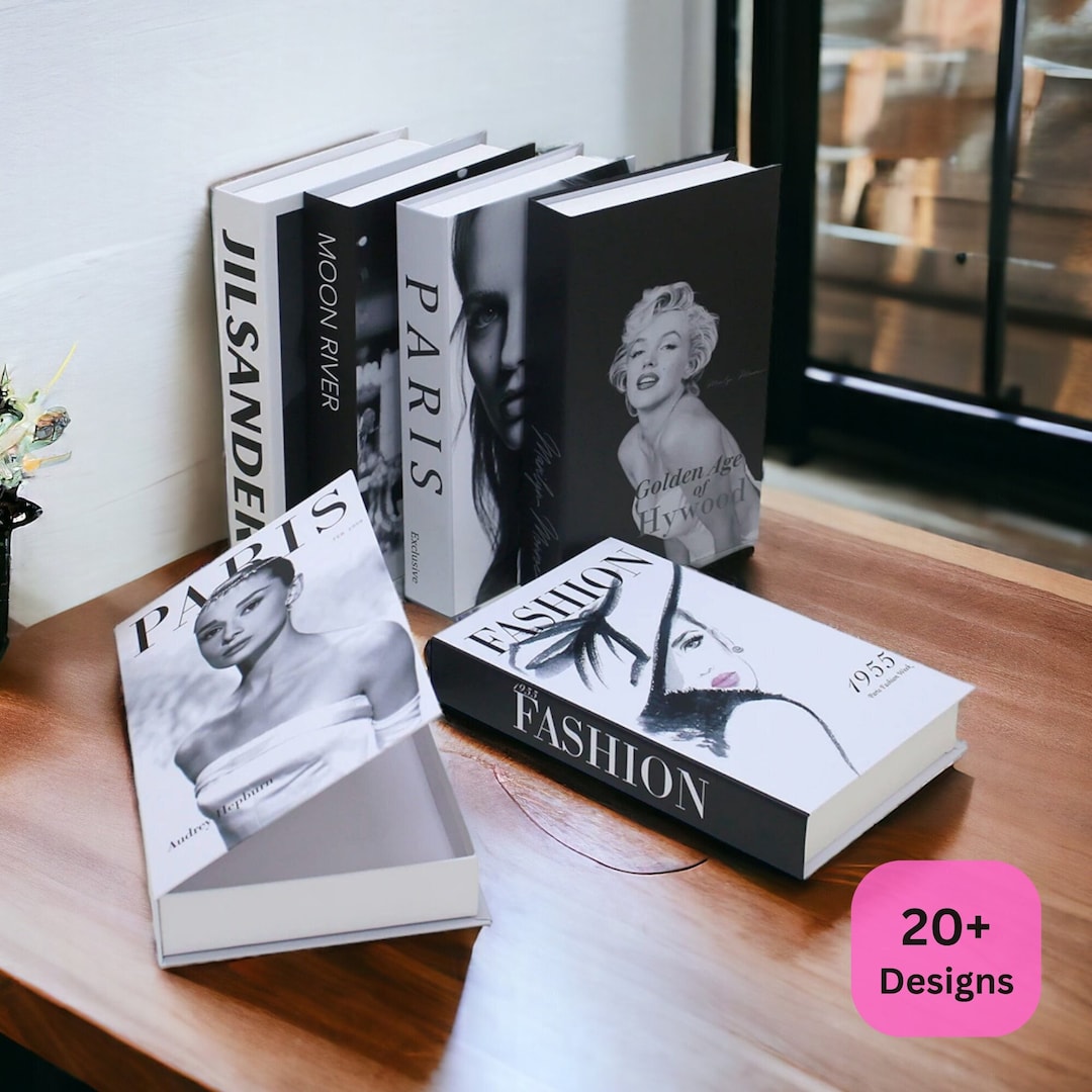 Fashion Fake Books for Decoration Storage Box Big Cities Openable Book