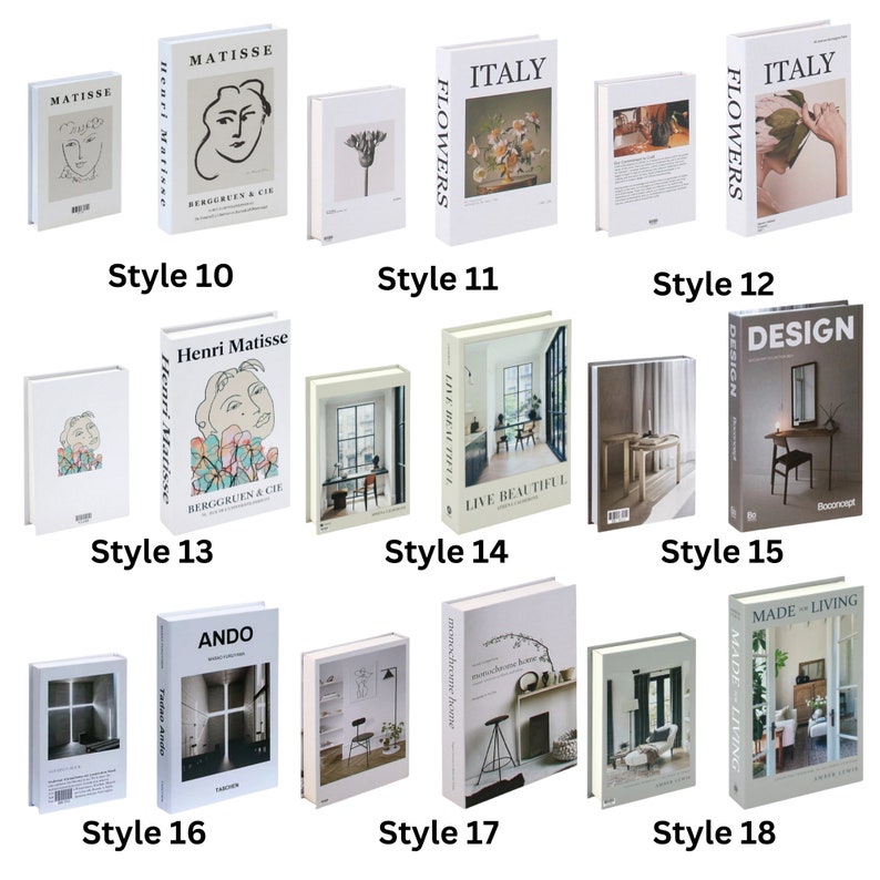 Luxury Fake Books for Decoration, Fashion Faux Books Ornament Coffee Table, Art Books Storage