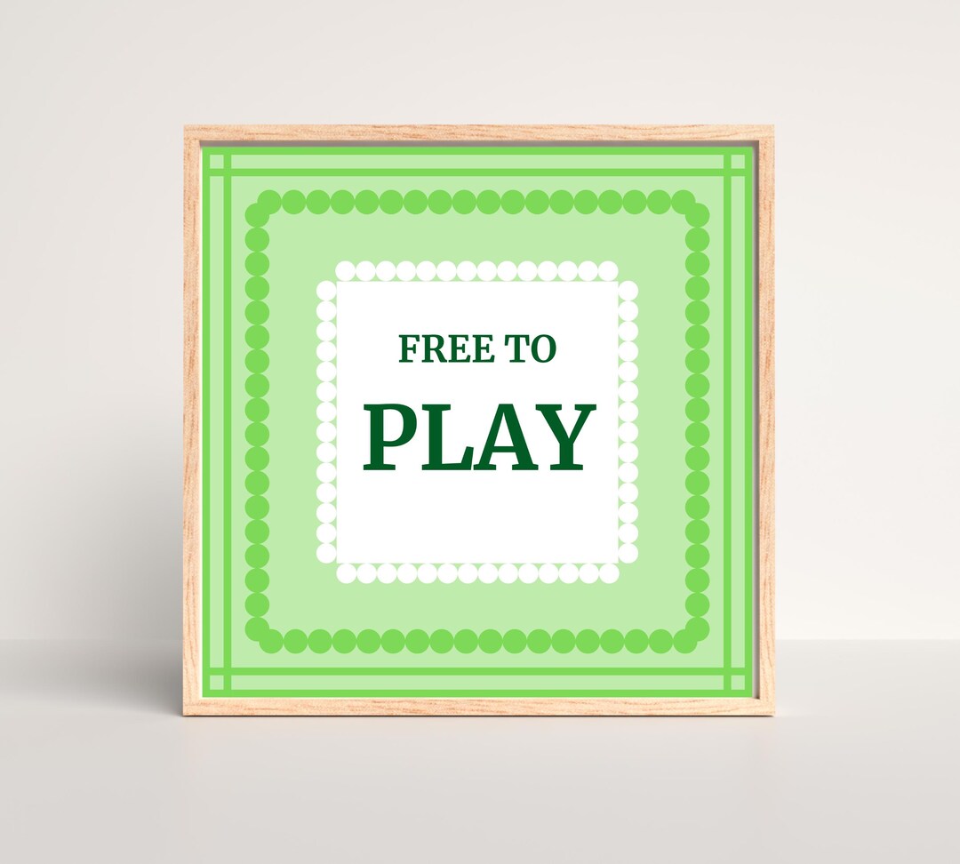 Customizable Playroom or Classroom Sign Template, Editable in Canva ...