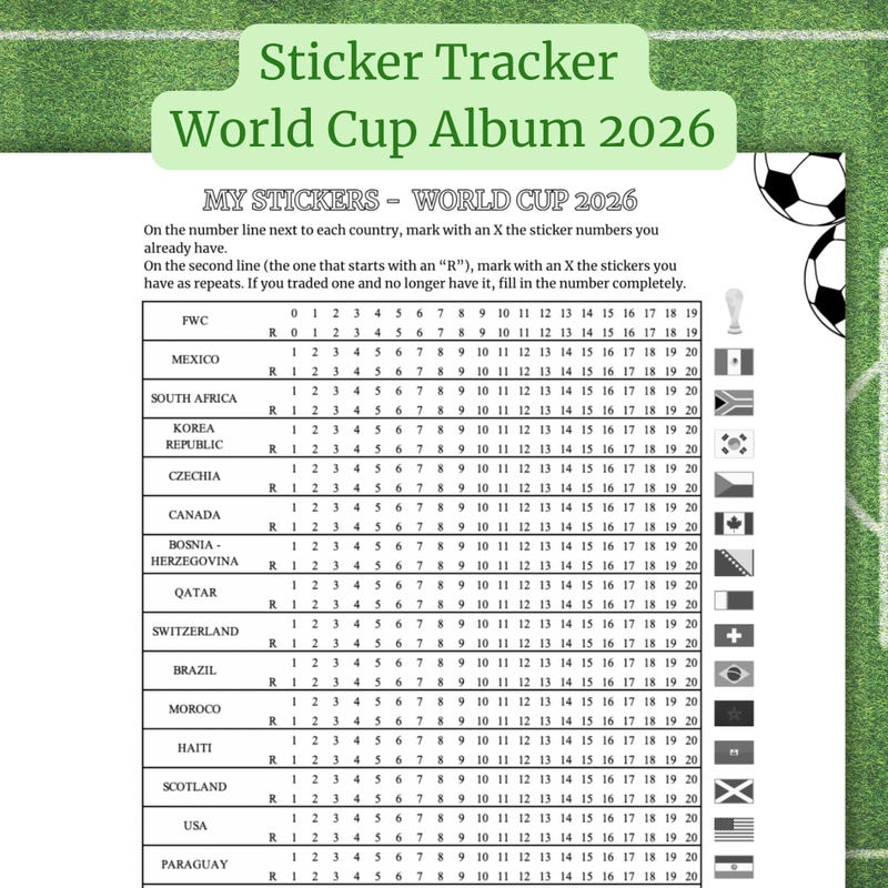 Fifa 2026 World Cup Stickers - Etsy