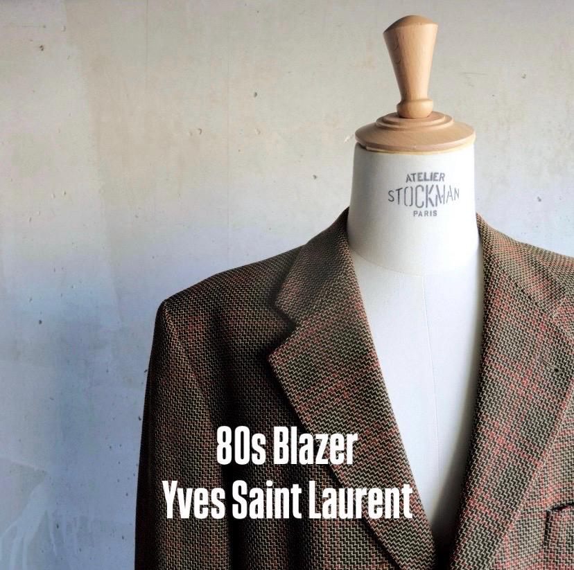 80s Ysl Wool Jacket - Etsy