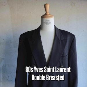 ジャケット・アウター Yves Saint Laurent vintage jacket blazer Vintage Yves Saint Laurent Blazer Jacket Mens Medium Brown Wool