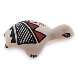 Acoma Pueblo Miniature Pottery Turtle Figurine by Mickey