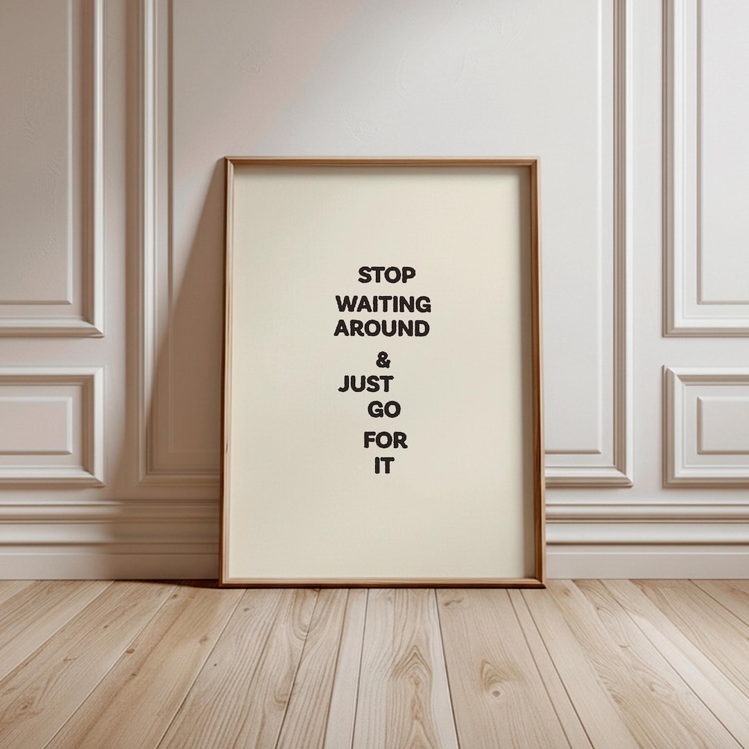 Minimalist Quote Poster | Motivational Art Print | Teen Room Wall Art ...