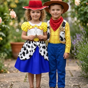 Vestido de Woody y Jessie de Toy Story, disfraz de cosplay de Disney, vestido para cumpleaños de niñas, Halloween o fiesta.