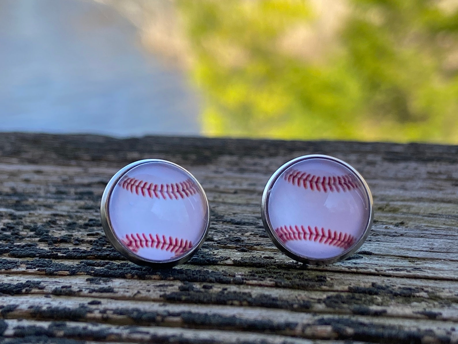 Baseball studs softball studs baseball earrings softball Etsy