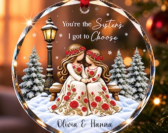 Sister Ornament, Big Sister Gift, Gifts For Sister, Sisters Gifts for Women, Sisterhood Gifts, Personalized Sister Christmas Ornaments 2026