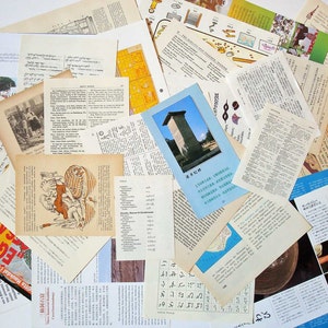 deluxe foreign text vintage collage assortment image 2
