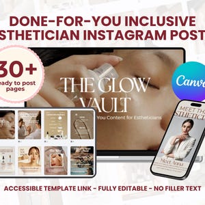 30 Plantillas de Instagram para esteticistas Cuidado de la piel Publicaciones de Instagram para esteticistas Contenido para redes sociales Marketing de MedSpa Publicaciones de cuidado de la piel en Canva