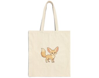 Fennec Fox Cotton Tote Bag-Cute