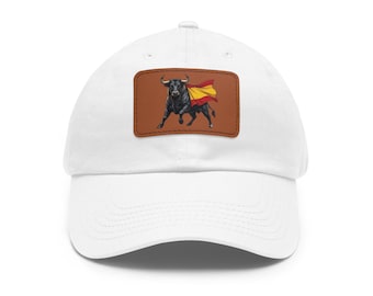 Spanish Fighting Bull Hat, Matador Embroidered Cap, Spain Flag Heritage Accessory