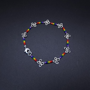 LGBTQ Pride Clover Rainbow Bracelet
