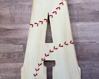 Baseball Letter, Vintage Baseball Letter, Dirty Baseball Letter