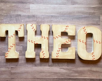 Baseball Letters, Baseball Theme, Baseball Party, Baseball Baby Shower, Baseball Wall Decor, Baseball Party Decor