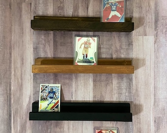 Card Display Shelves, football cards, baseball cards, basketball cards, graded cards