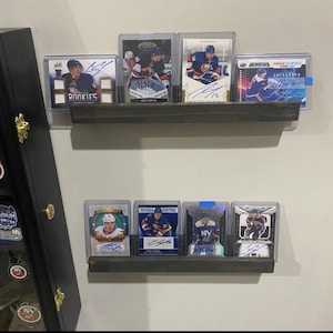 Card Display Shelves, football cards, baseball cards, basketball cards, graded cards immagine 1