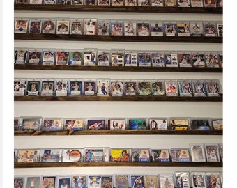 36" Card Display Shelves, football cards, baseball cards, basketball cards