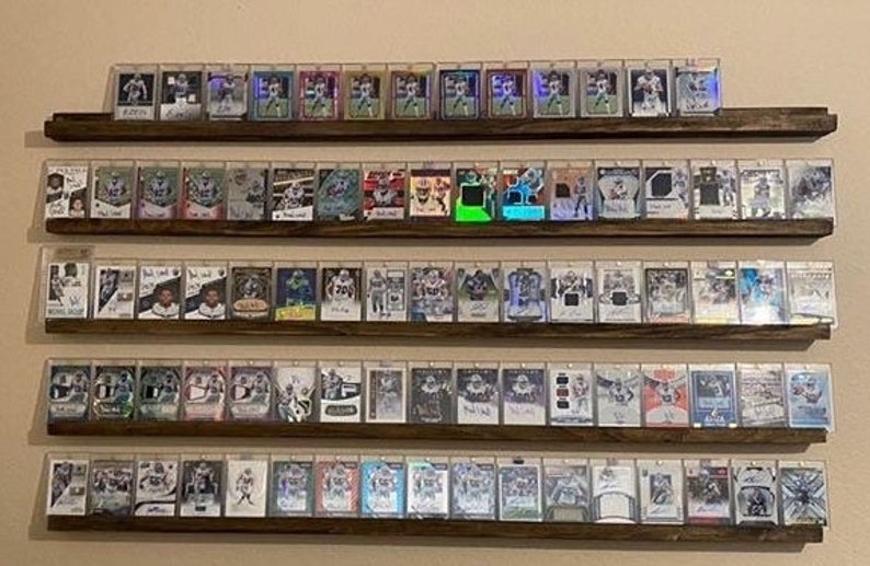 24 Card Display Shelves, football cards, baseball cards, basketball cards image 7