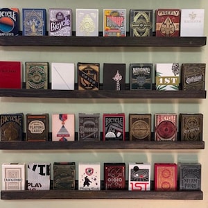 24 Card Display Shelves, football cards, baseball cards, basketball cards image 1