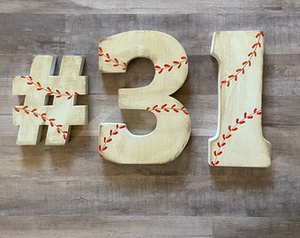 Baseball Letters, Baseball Theme, Baseball Party, Baseball Baby Shower, Baseball Wall Decor, Baseball Party Decor