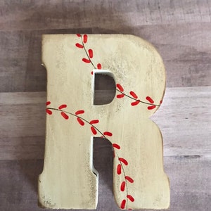 Vintage Baseball Name, Baseball Letters, Personalized Baseball Name, Baseball Nursery, Boys Room, Nursery Decor, Baby Shower, Baby Boy Gift image 5