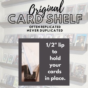 24 Card Display Shelves, football cards, baseball cards, basketball cards image 3