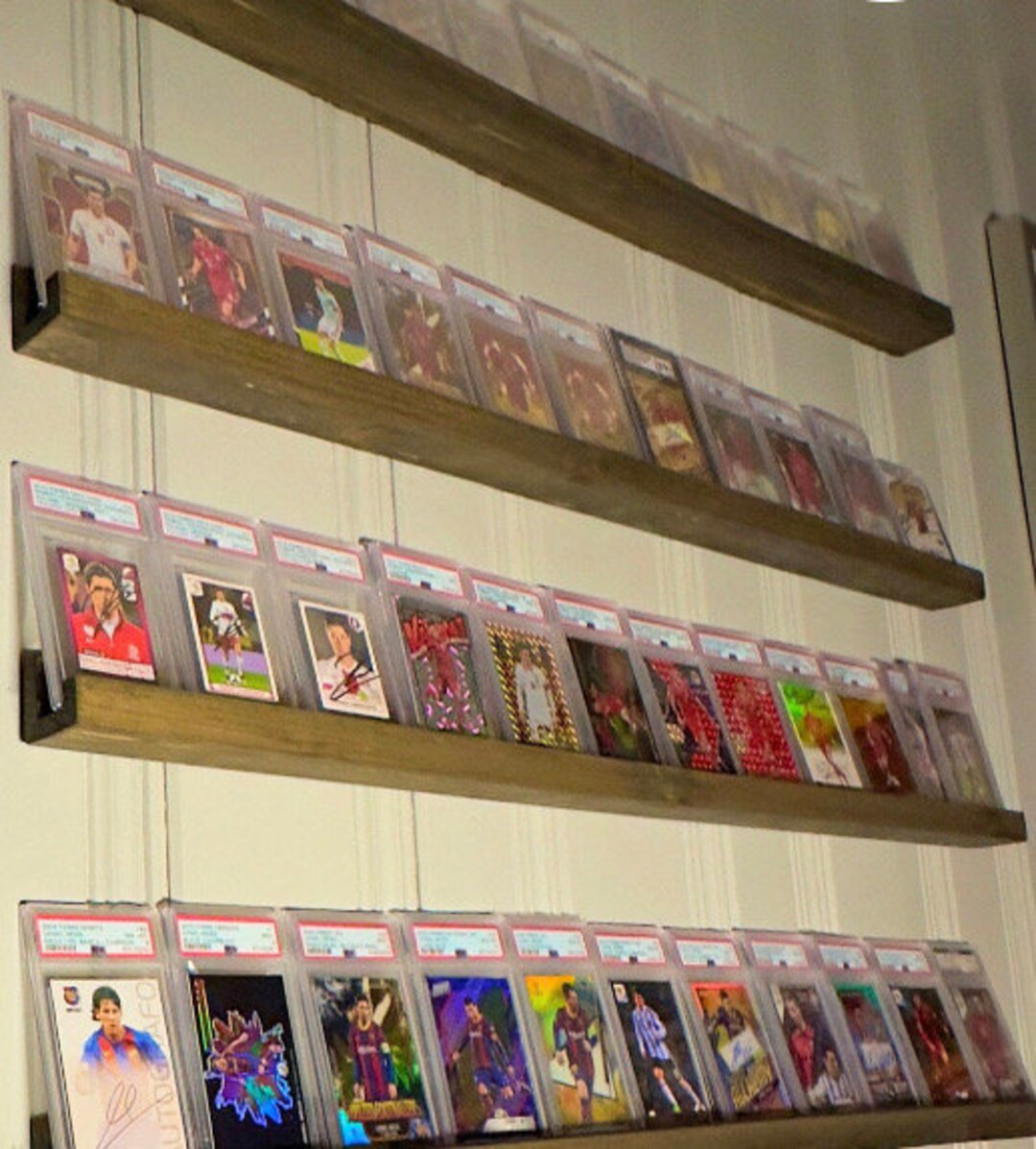 36 Card Display Shelves, Football Cards, Baseball Cards, Basketball
