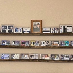36&quot; Card Display Shelves, football cards, baseball cards, basketball cards
