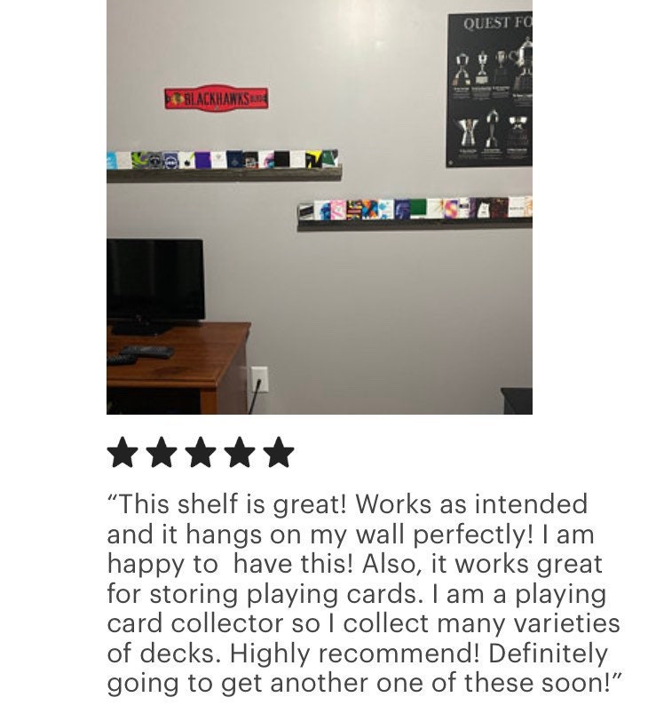 Playing Card Display Shelves Football Cards Baseball Cards Etsy Canada