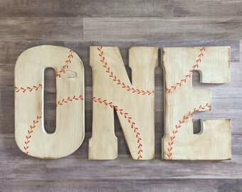 Baseball Wall Decor, Baseball Letter, Personalized Baseball Sign, Baseball Baby Shower, Baseball Room, Baby Shower Decor