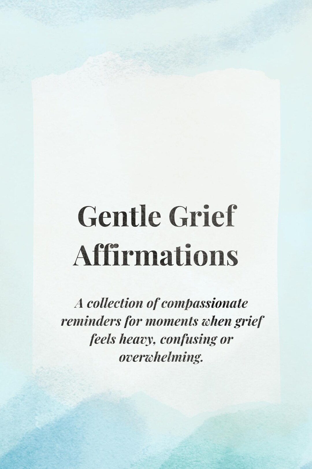 Grief Affirmation Cards - 25 Printable Comfort & Healing Cards With How ...