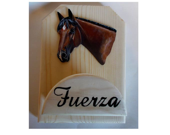 Horse Halter Hook Bridle Holder Wood Rack Tack Room Wall Etsy