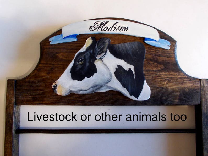 Award Ribbon Rack With Custom Pet Portrait Award Ribbon Etsy