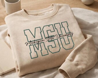 Personalisiertes Universitäts-besticktes Hemd, benutzerdefiniertes College-Namensjahr und Haupt-Sweatshirt, Universitäts-Hoodie, Abschlussgeschenk