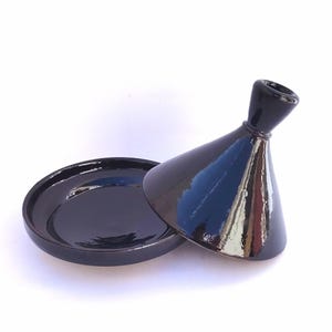 Moroccan Ceramic Tagine - 20cm Decorative Serving Pot - handmade pottery.