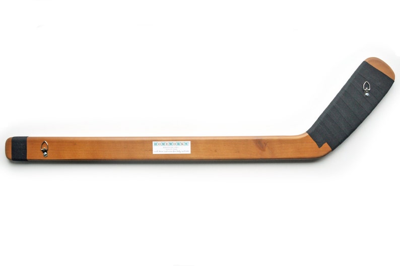 Hockey Stick wall hooks for boys sports room hockey decor