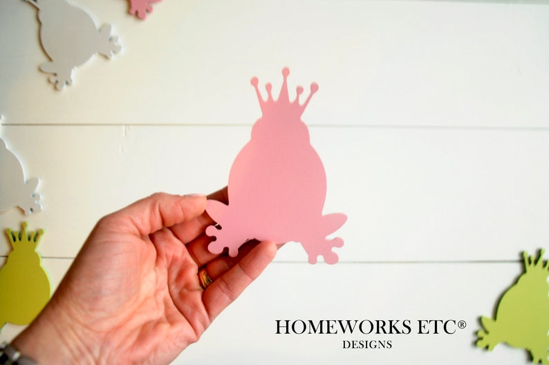 Painted Prince Frog Cut Out Prince Frog Craft Supplies Etsy