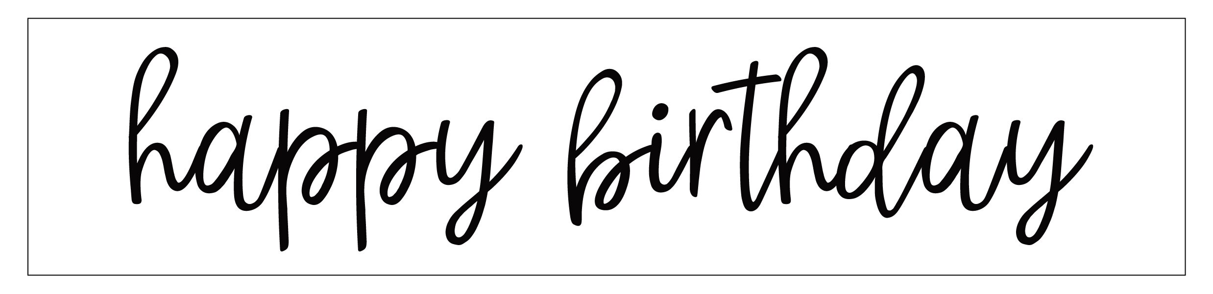 Happy Birthday Vinyl Stencil Stencil Wood Craft Sign Etsy